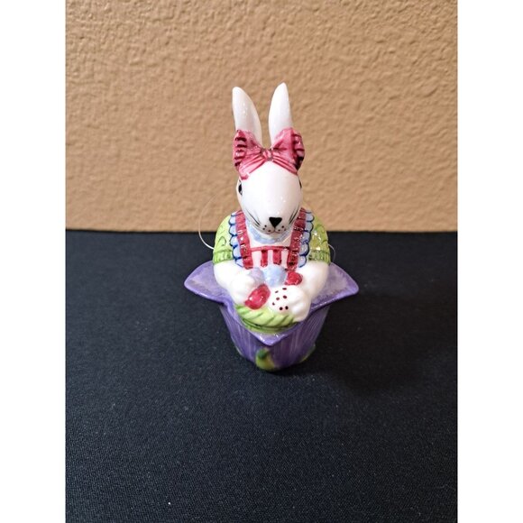 Villeroy & Boch Spring Bunny Ornament Hand-PaintedEaster NEW - Picture 1 of 8
